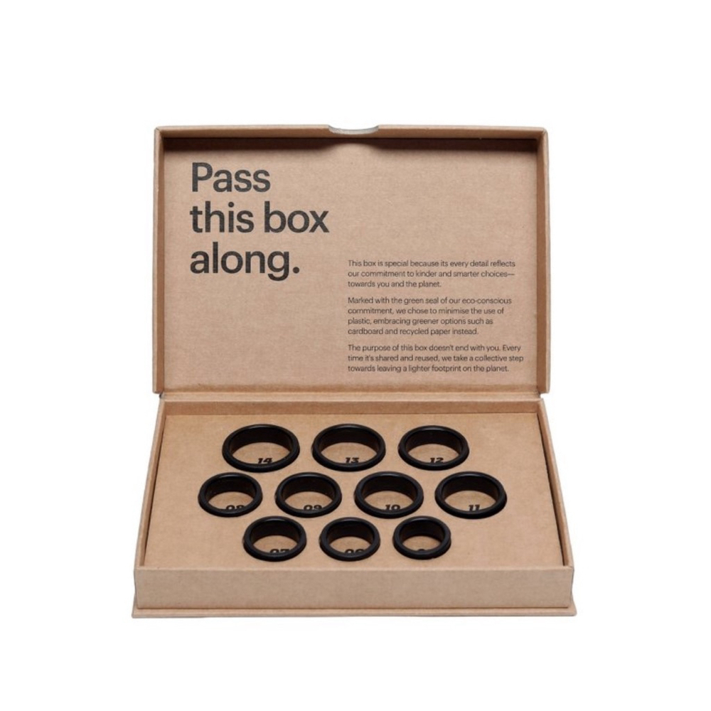 NEW Ultrahuman Ring Sizing Kit Sizes 5-14 Black